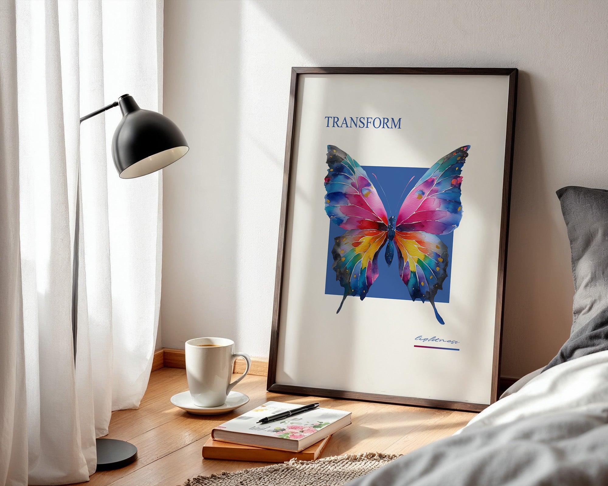 Bunter Schmetterling Aquarell