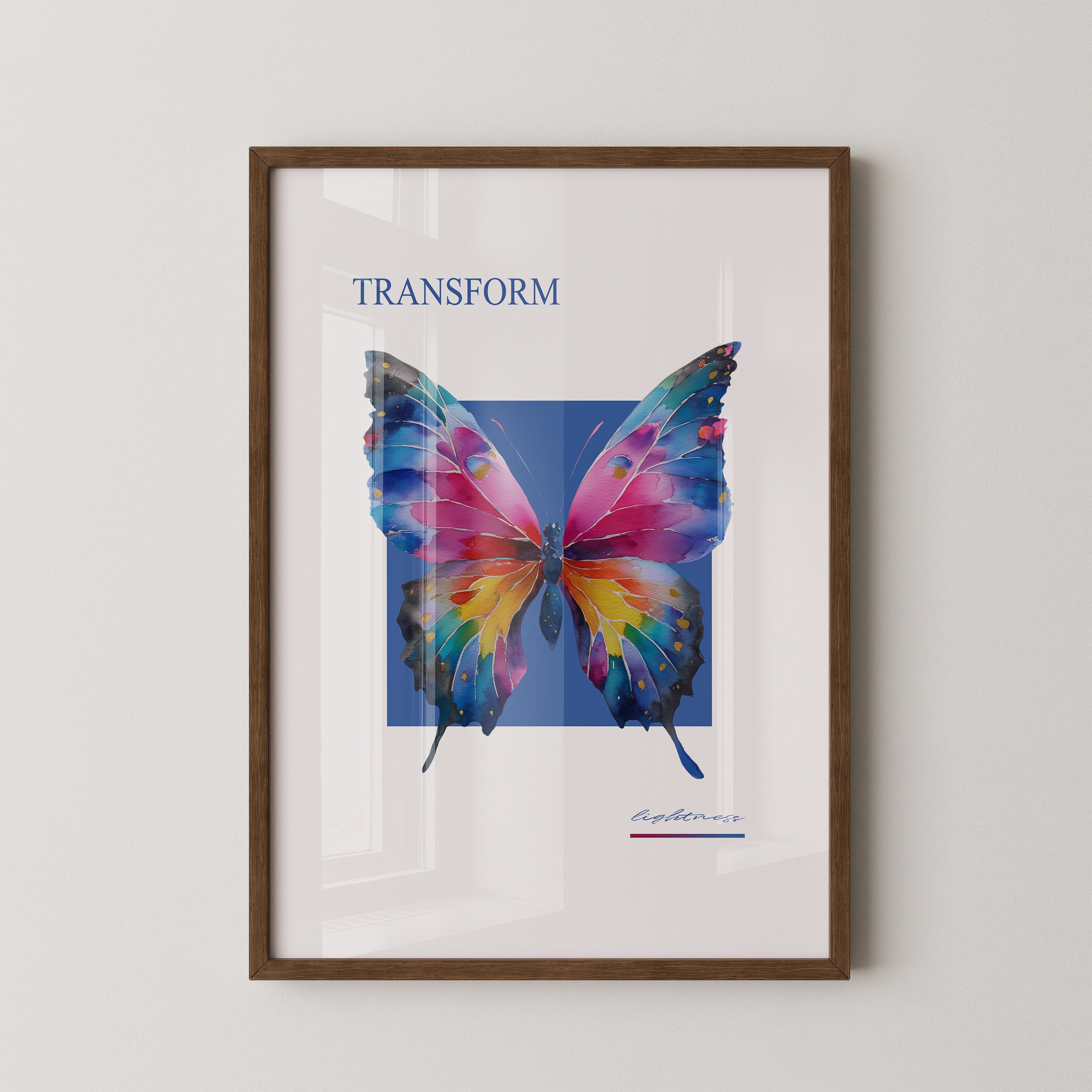 Bunter Schmetterling Aquarell