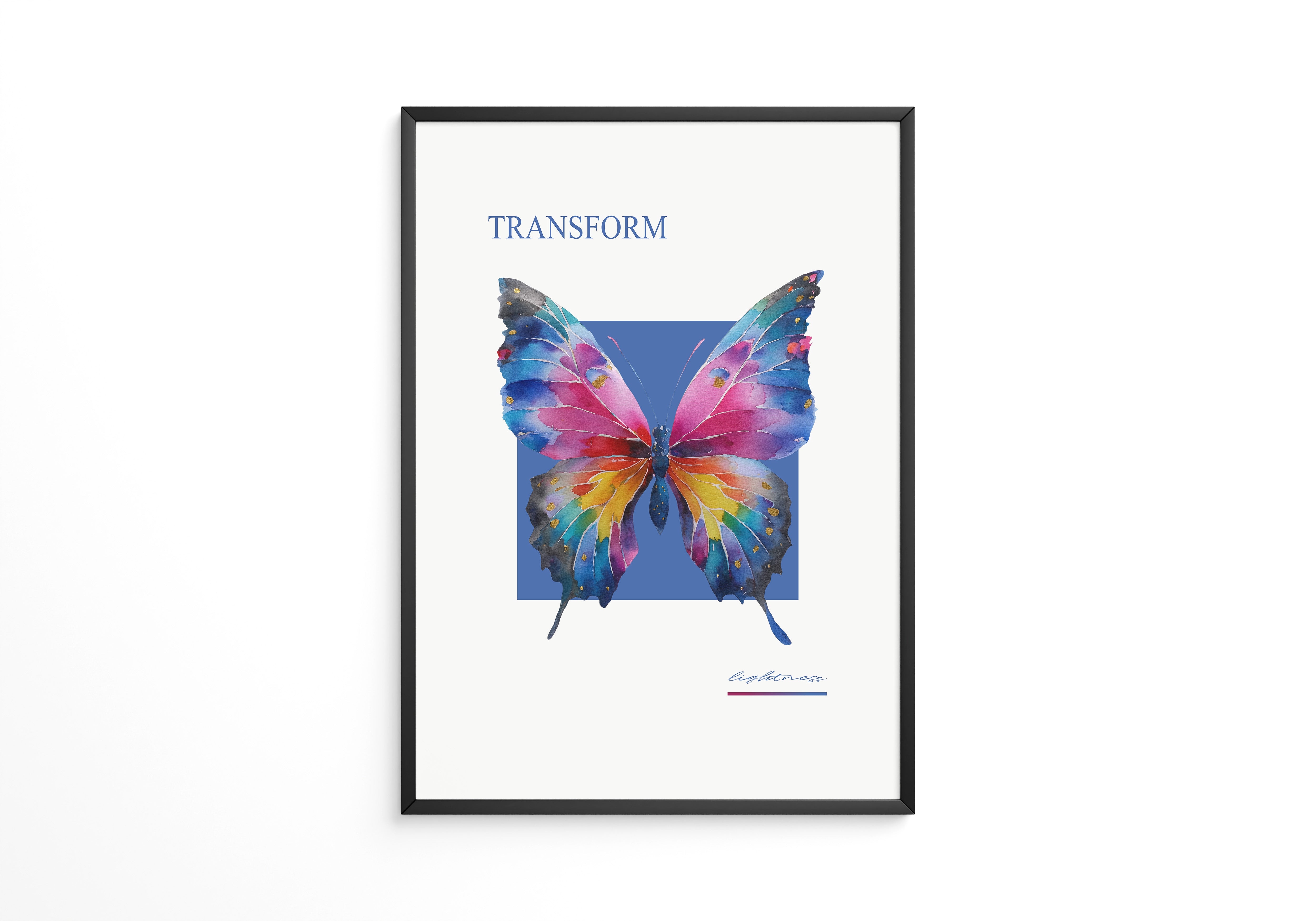 Bunter Schmetterling Aquarell