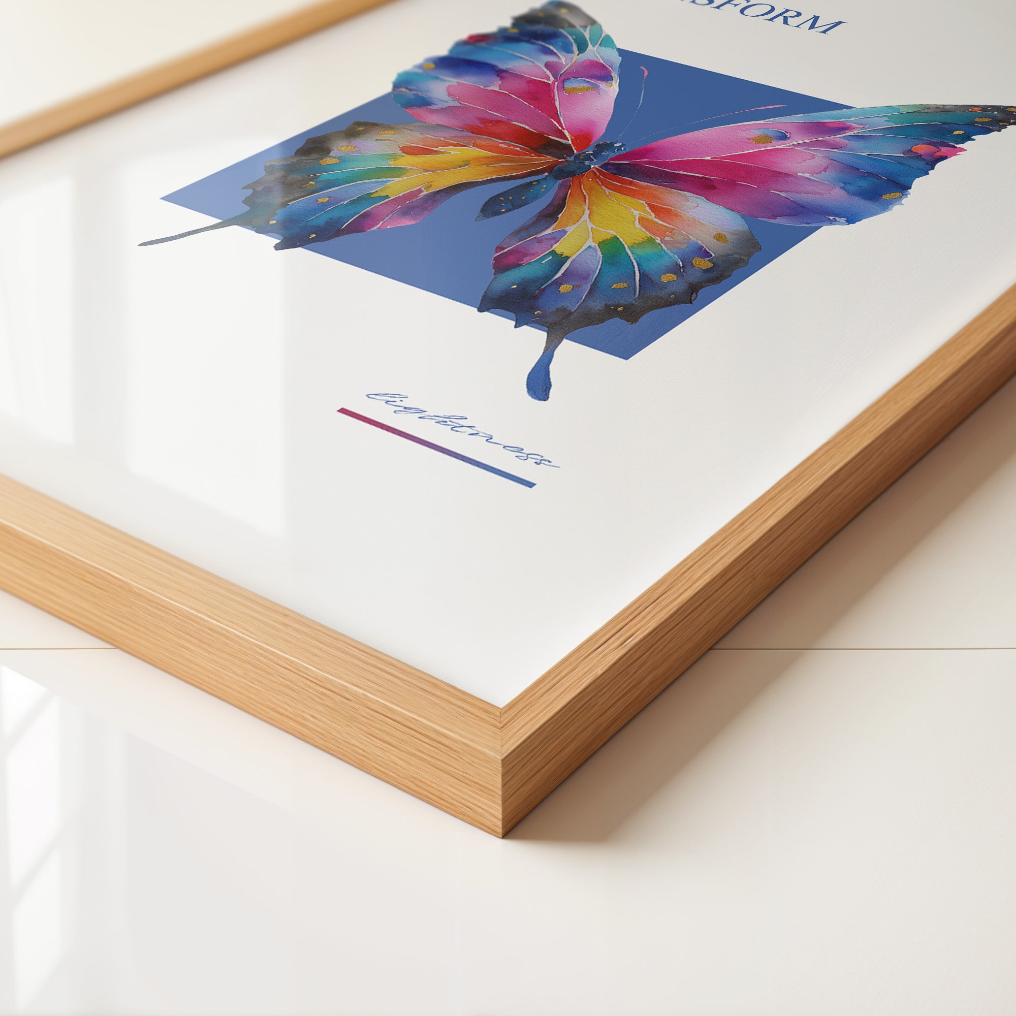 Bunter Schmetterling Aquarell