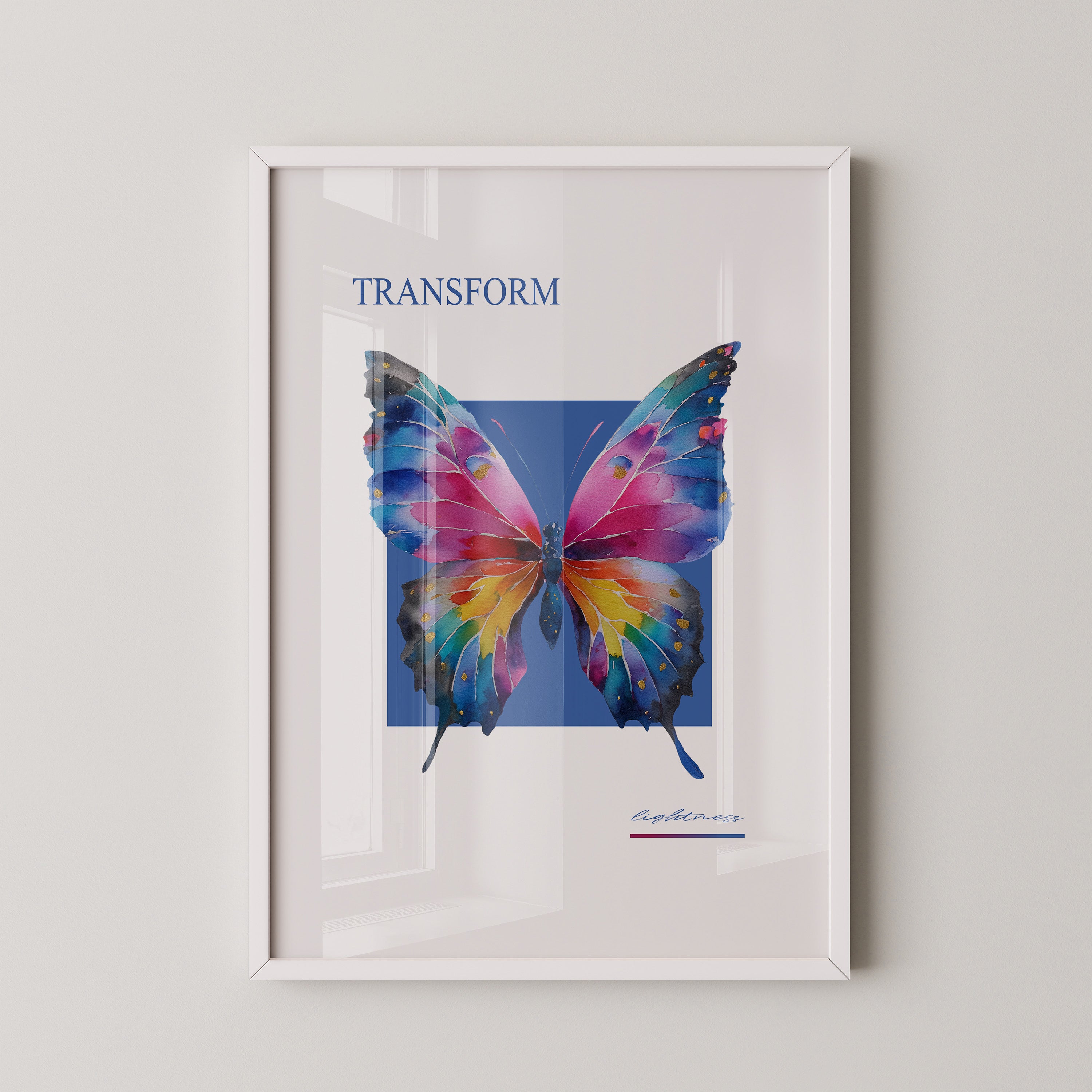 Bunter Schmetterling Aquarell