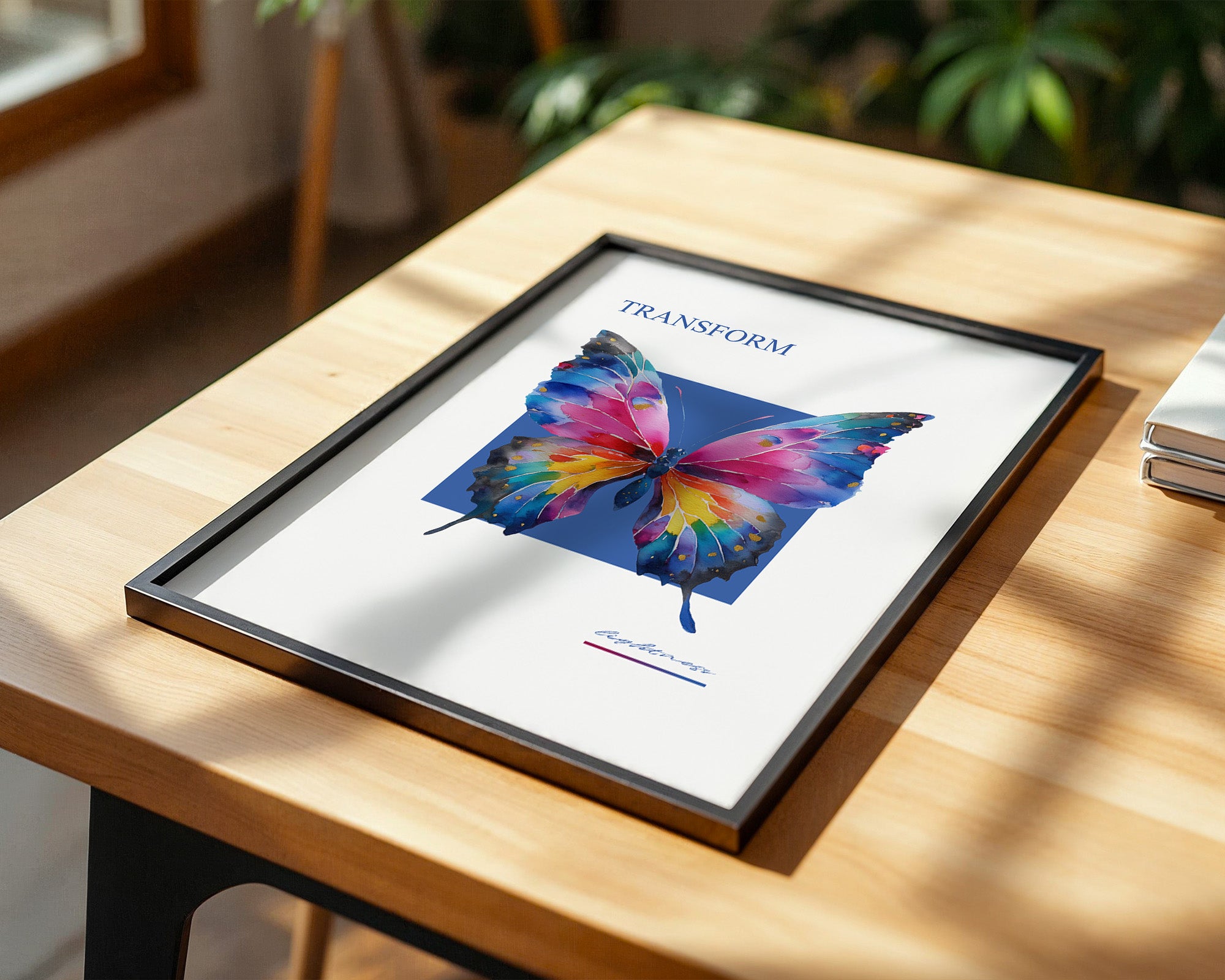 Bunter Schmetterling Aquarell