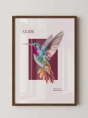 Kolibri Farbenpracht Retro