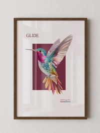 Kolibri Farbenpracht Retro