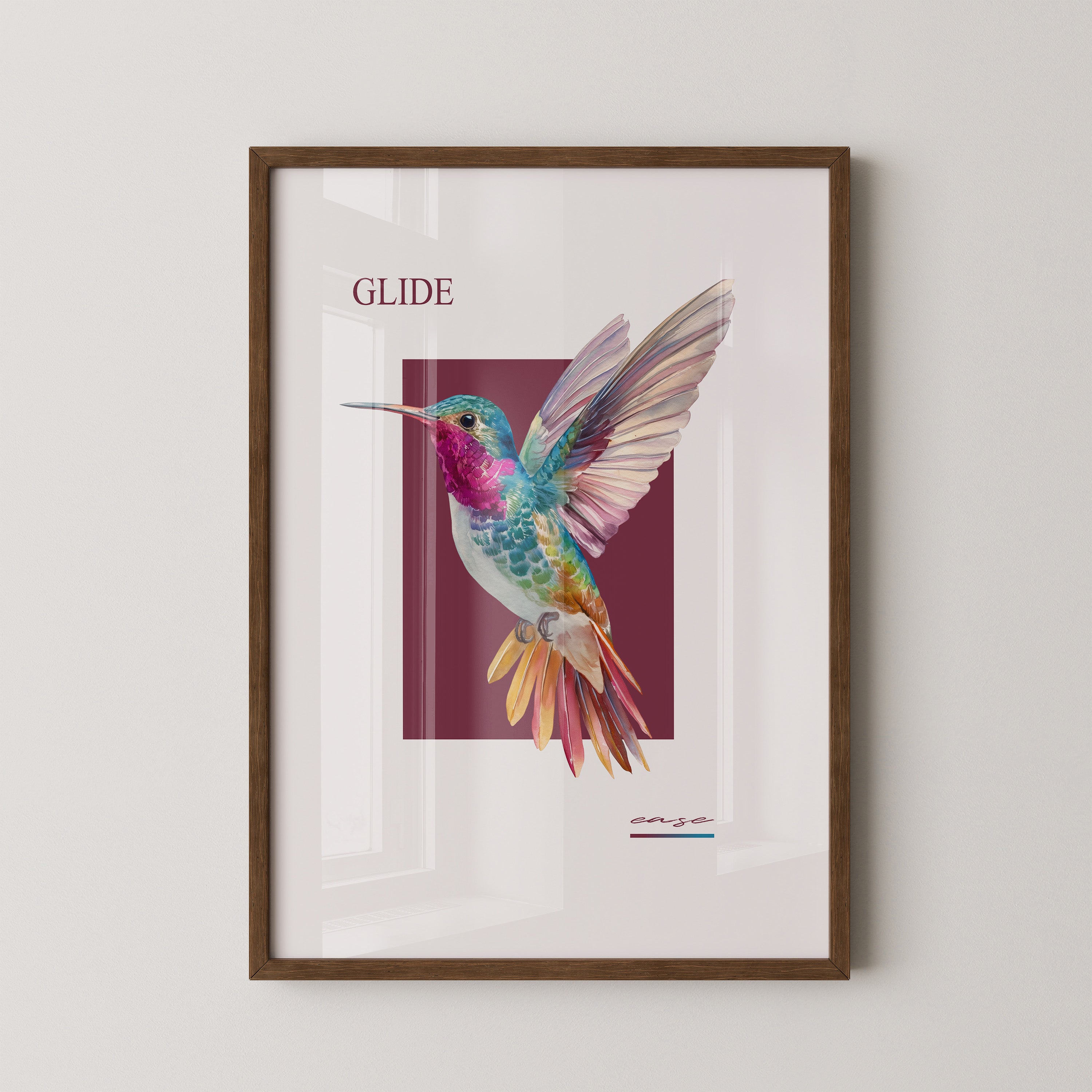 Kolibri Farbenpracht Retro