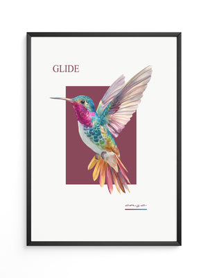Kolibri Farbenpracht Retro