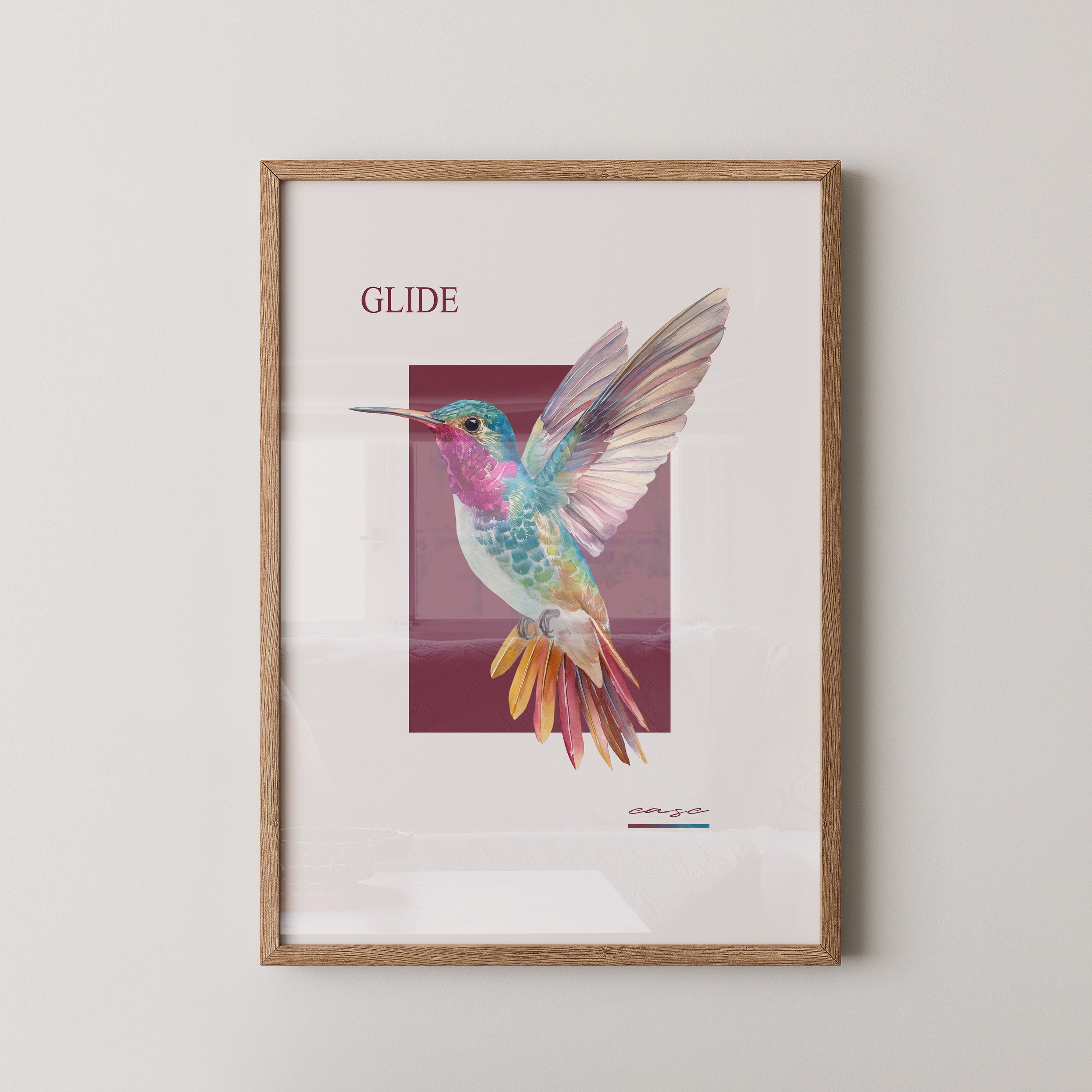 Kolibri Farbenpracht Retro