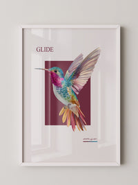 Kolibri Farbenpracht Retro