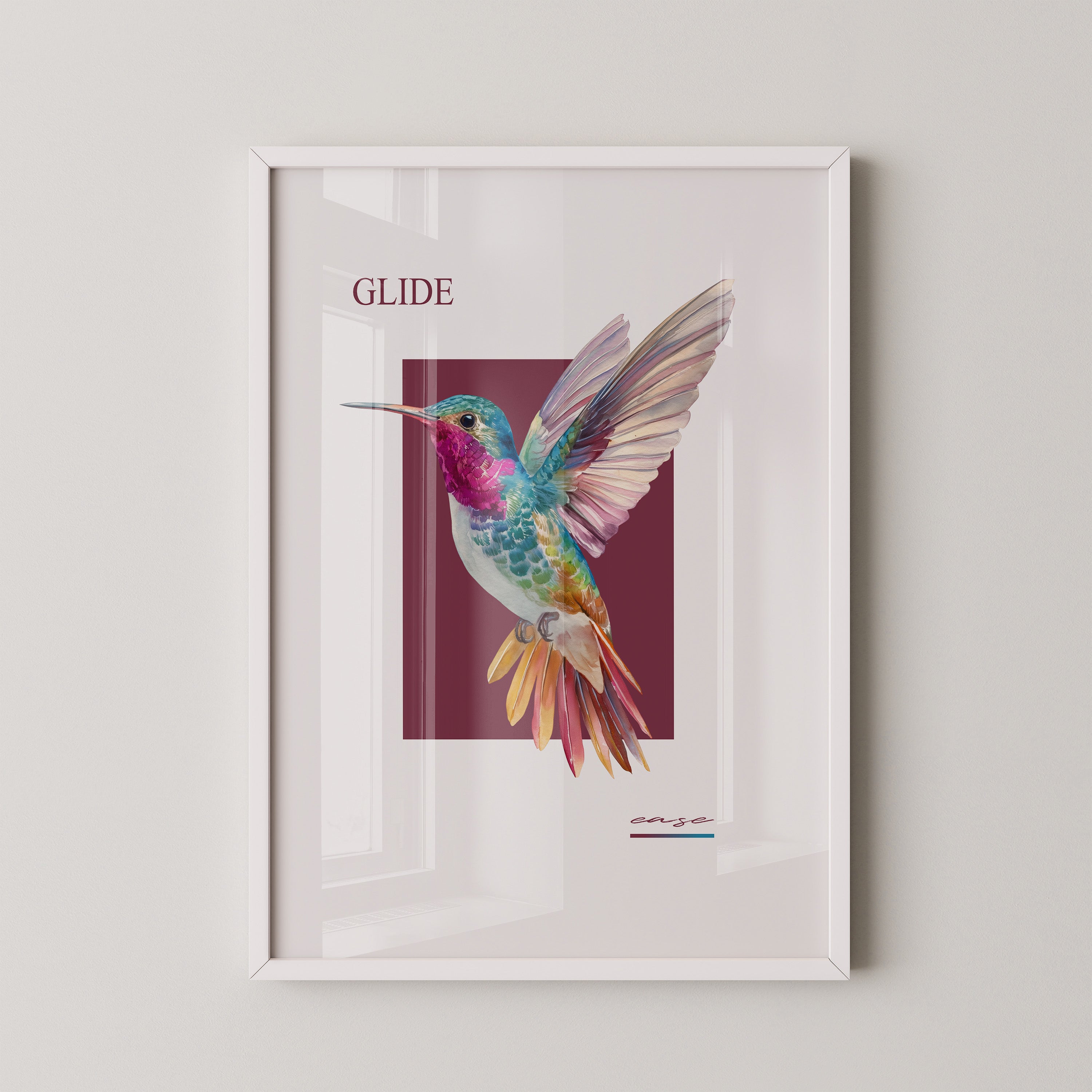 Kolibri Farbenpracht Retro