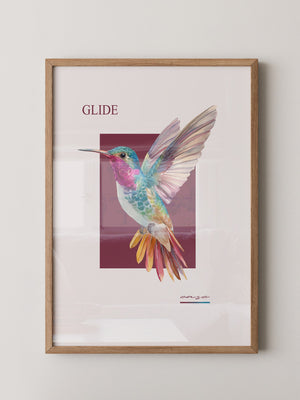 Kolibri Farbenpracht Retro