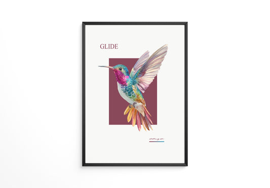 Kolibri Farbenpracht Retro