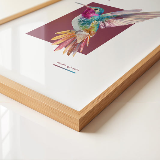 Kolibri Farbenpracht Retro