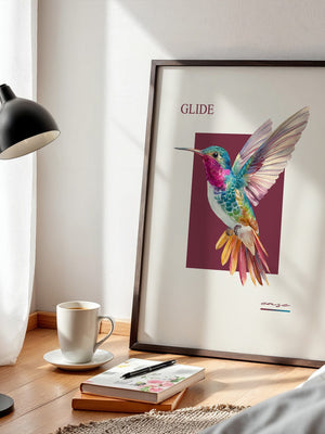 Kolibri Farbenpracht Retro