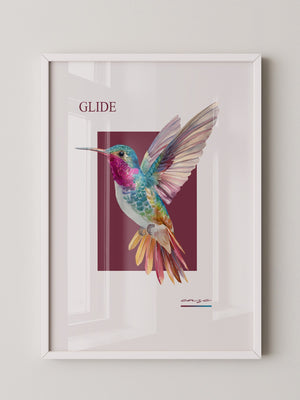 Kolibri Farbenpracht Retro