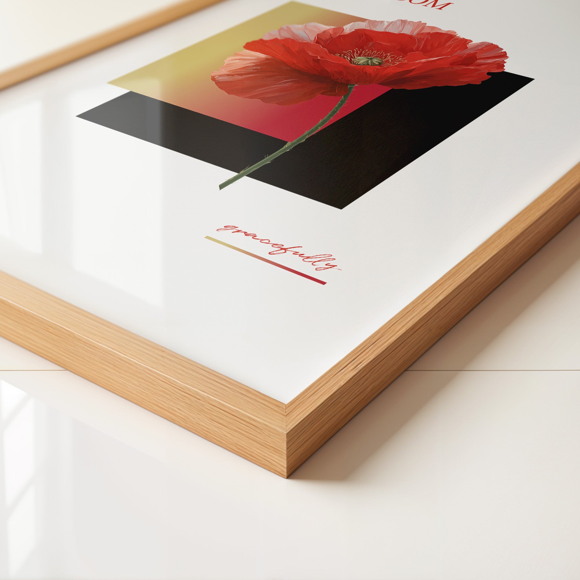 Roter Mohn Blüte Grafik