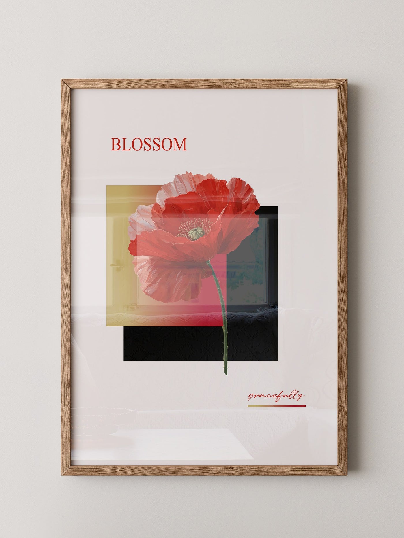 Roter Mohn Blüte Grafik