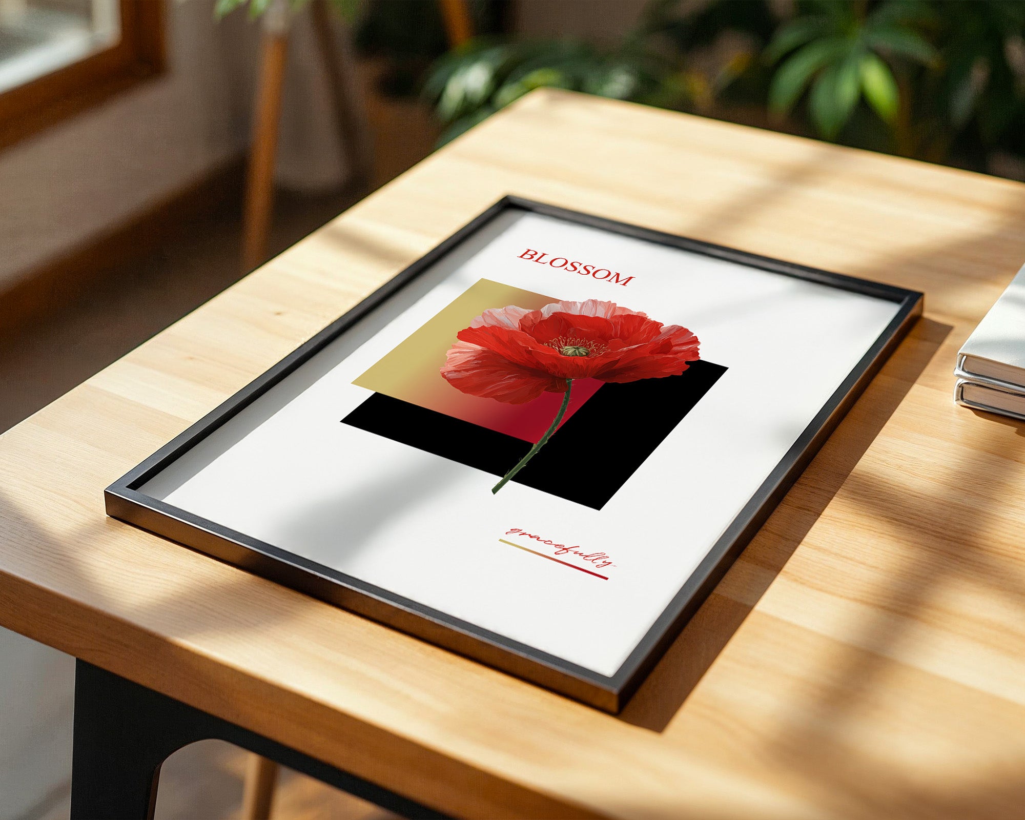 Roter Mohn Blüte Grafik