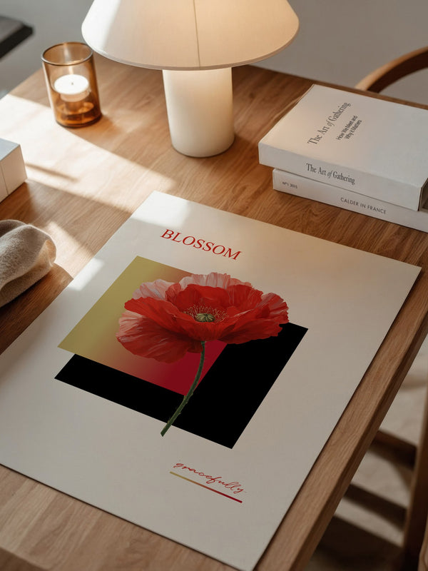 Roter Mohn Blüte Grafik