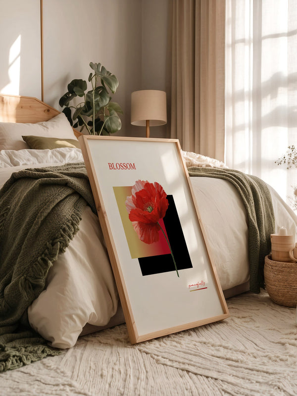 Roter Mohn Blüte Grafik