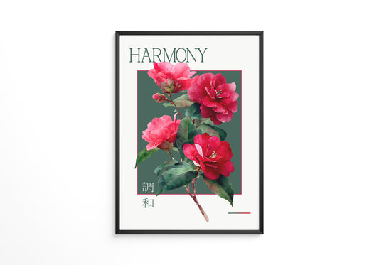 Blütenzweig Rot Aquarell