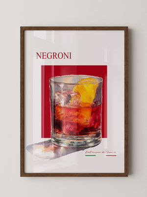 Negroni Aquarell Rot