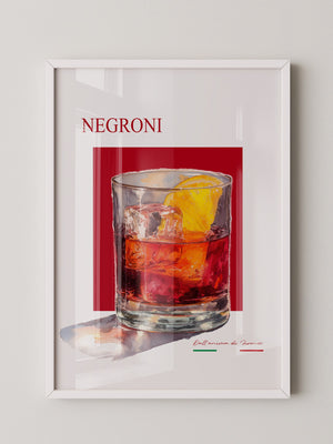 Negroni Aquarell Rot