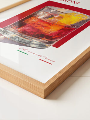 Negroni Aquarell Rot