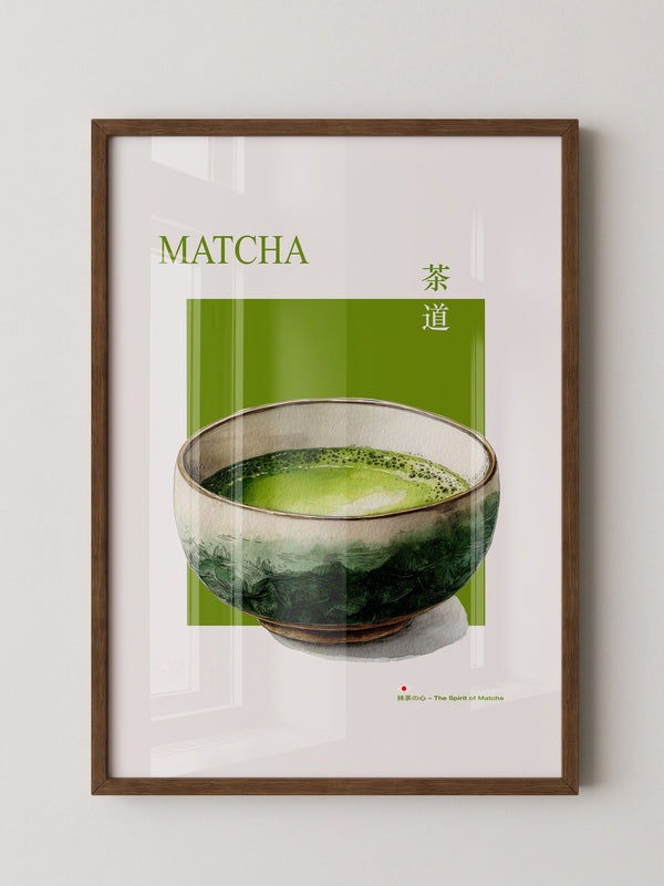 Matcha Tee Tasse Aquarellgrün