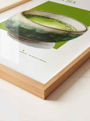 Matcha Tee Tasse Aquarellgrün