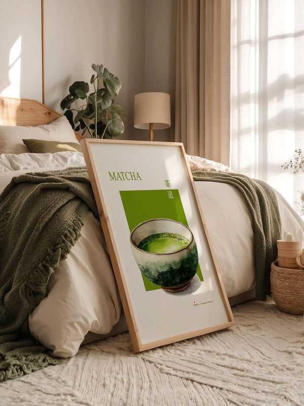 Matcha Tee Tasse Aquarellgrün