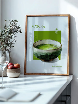 Matcha Tee Tasse Aquarellgrün