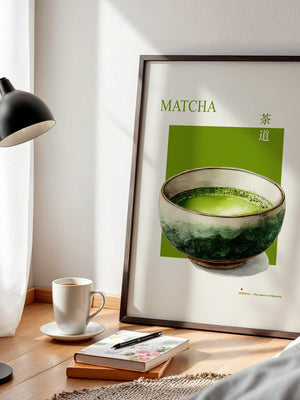 Matcha Tee Tasse Aquarellgrün