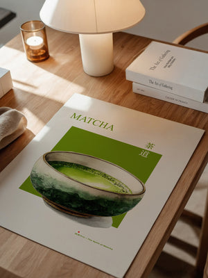 Matcha Tee Tasse Aquarellgrün