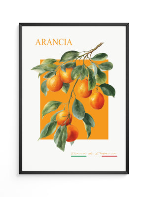 Orangen Zweig Aquarellstil