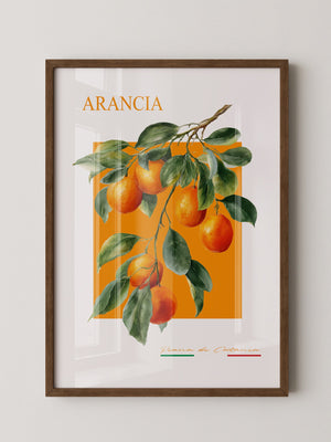 Orangen Zweig Aquarellstil