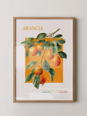 Orangen Zweig Aquarellstil