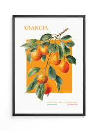 Orangen Zweig Aquarellstil