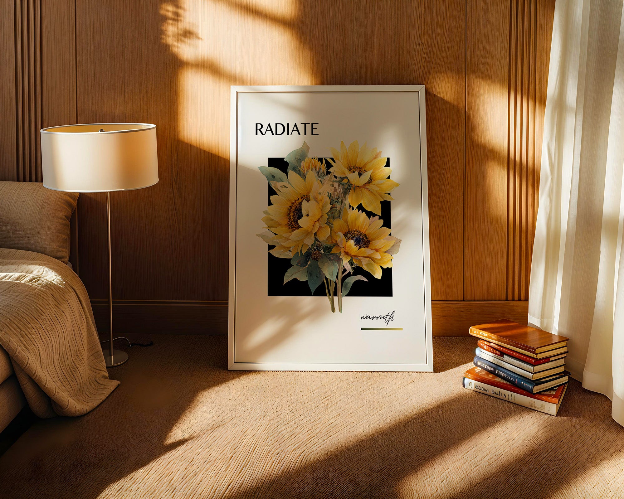 Sonnenblumen Collage Gelb-Schwarz