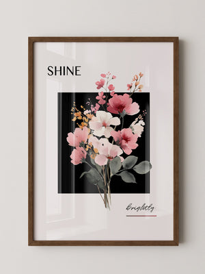 Blumenstrauß Aquarell Kontrast