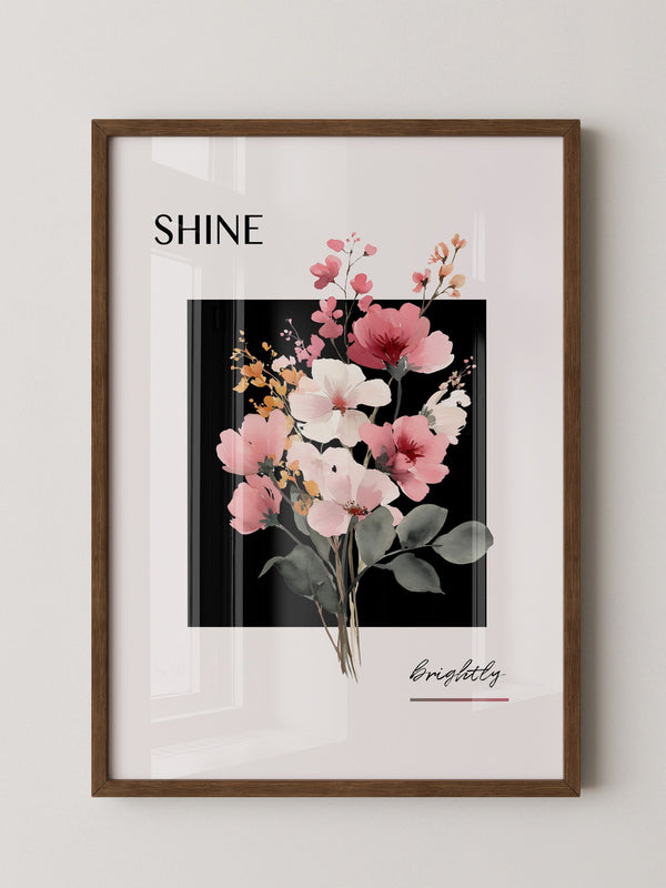 Blumenstrauß Aquarell Kontrast