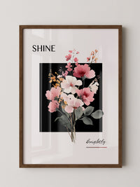 Blumenstrauß Aquarell Kontrast