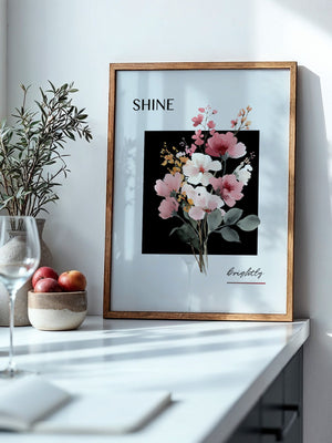 Blumenstrauß Aquarell Kontrast