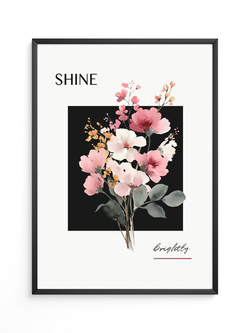 Blumenstrauß Aquarell Kontrast