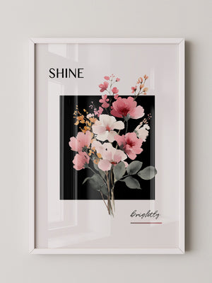 Blumenstrauß Aquarell Kontrast