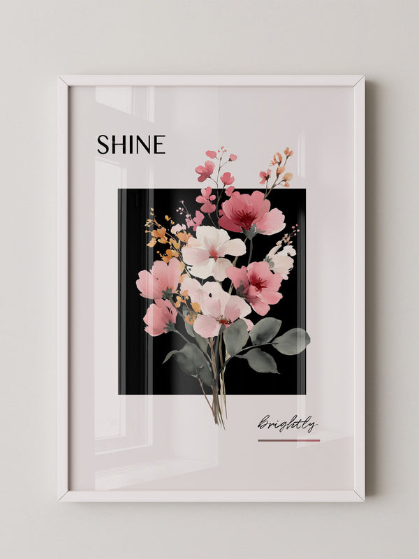 Blumenstrauß Aquarell Kontrast