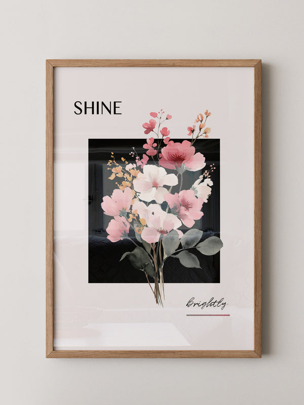Blumenstrauß Aquarell Kontrast