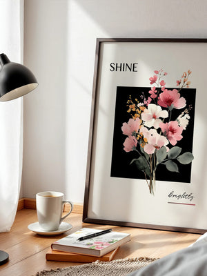 Blumenstrauß Aquarell Kontrast