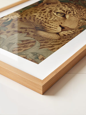 Leopardenkopf Dschungelgrafik