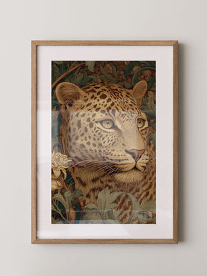 Leopardenkopf Dschungelgrafik