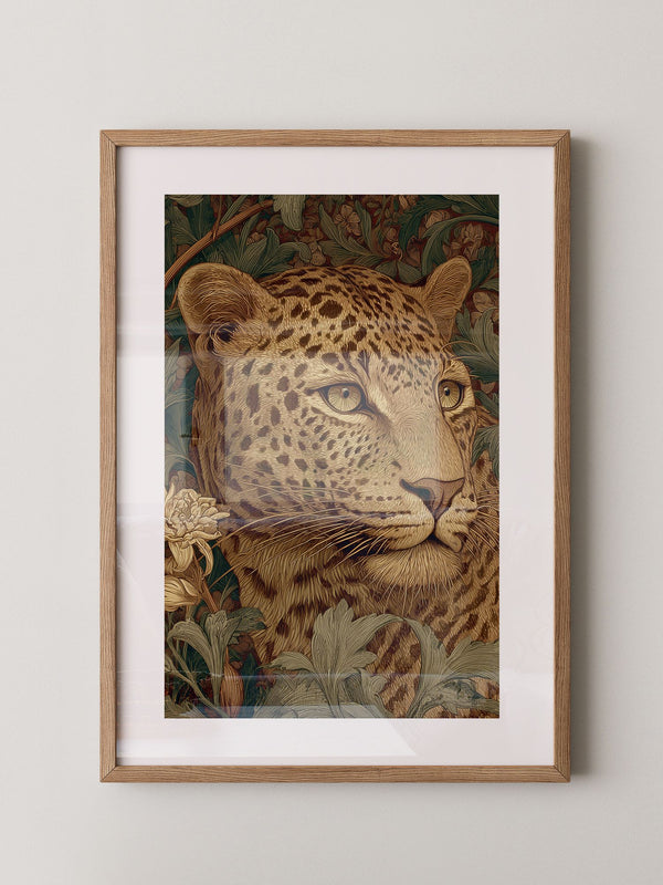 Leopardenkopf Dschungelgrafik